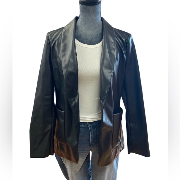 Elan Leather Blazer - Picture 1 of 2